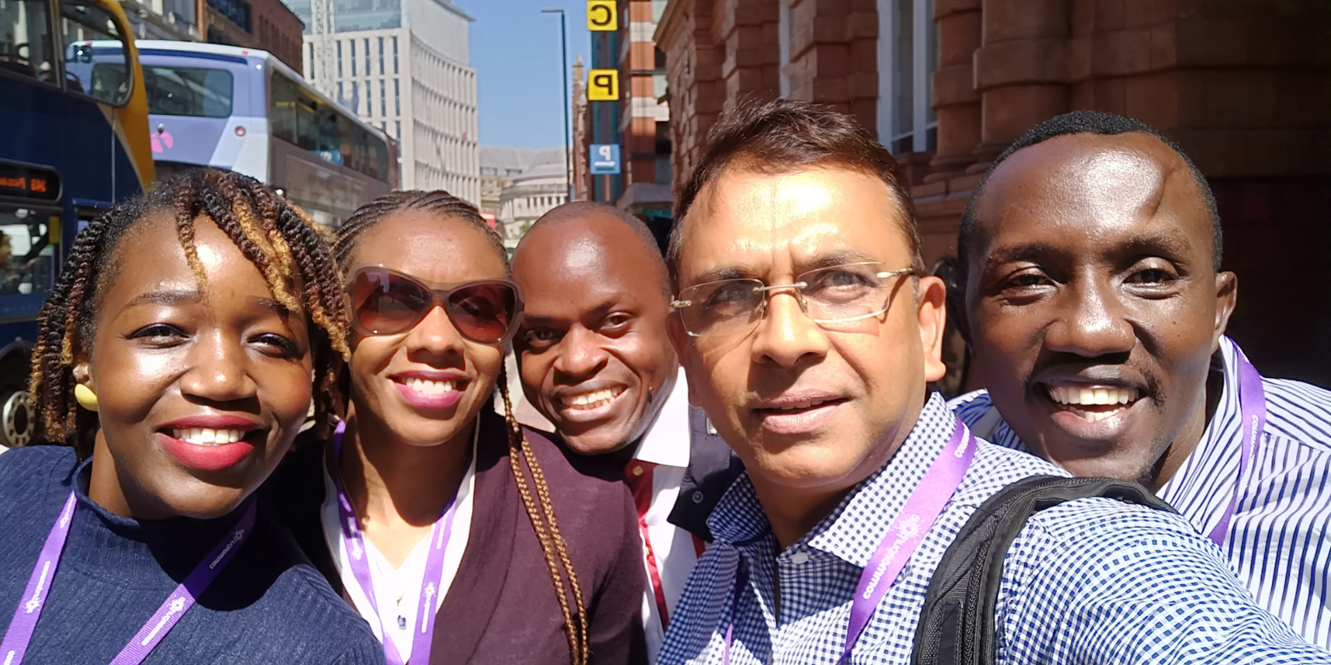 With some attendees from Africa at the Commonwealth Study Conferences (CSC) Global Leadership Programme Cohort of 2018 in London
